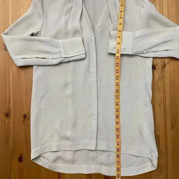 Helmut Lang Silk Button Up Blouse Designer Classic - Picture 8 of 11